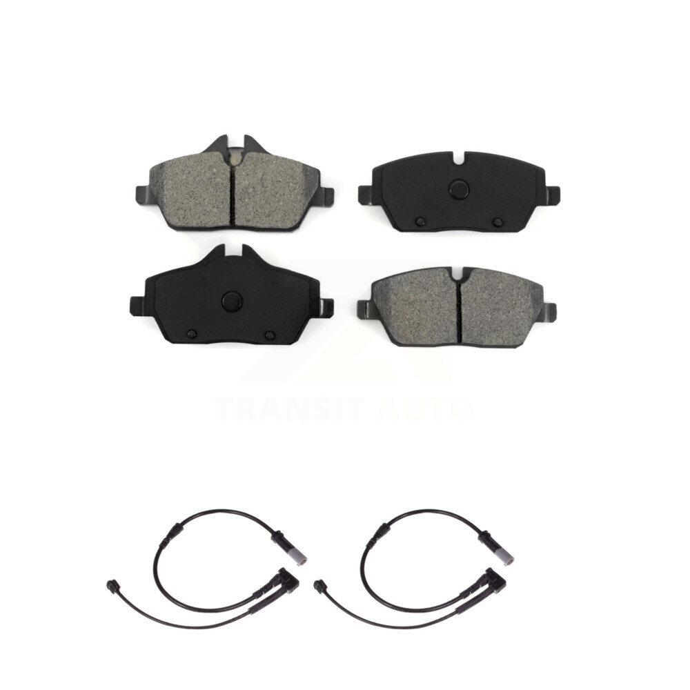 Front Semi-Metallic Disc Brake Pads And Wear Sensors Kit For Mini Cooper KSW-100400