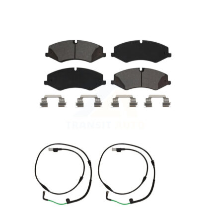 Front Semi-Metallic Disc Brake Pads And Wear Sensors Kit For Land Rover LR4 KSW-100403
