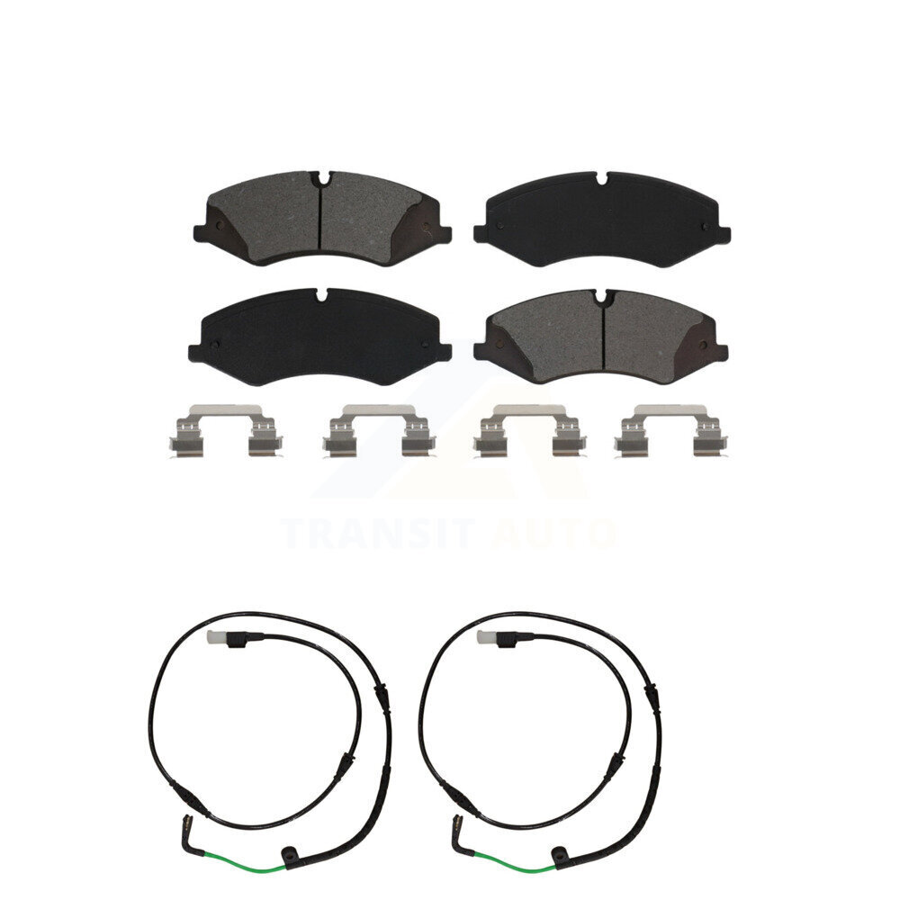 Front Semi-Metallic Disc Brake Pads And Wear Sensors Kit For Land Rover LR4 KSW-100403