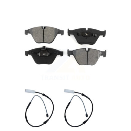 Front Semi-Metallic Disc Brake Pads And Wear Sensors Kit For BMW X1 KSW-100409