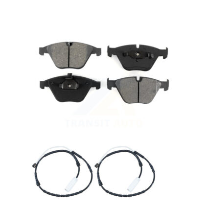 Front Semi-Metallic Disc Brake Pads And Wear Sensors Kit For BMW 335i xDrive X1 328i KSW-100410