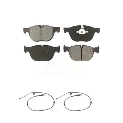 Front Semi-Metallic Disc Brake Pads And Wear Sensors Kit For BMW X5 X6 KSW-100414