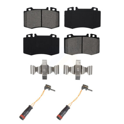 Front Semi-Metallic Brake Pads & Wear Sensor Kit For Mercedes-Benz E350 C230 SL500 SLK350 KSW-100422