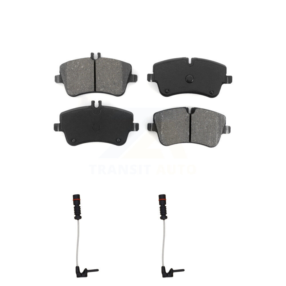 Front Semi-Metallic Brake Pad Wear Sensor Kit For 03 Mercedes-Benz CLK320 Coupe with 3.2L KSW-100424