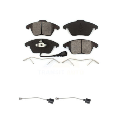 Front Semi-Metallic Brake Pad & Extra Wear Sensor Kit For Audi A3 Quattro Volkswagen Golf KSW-100425