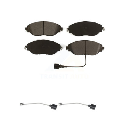Front Semi-Metallic Brake Pad Extra Wear Sensor Kit For Volkswagen Tiguan Jetta Audi Q3 R KSW-100427