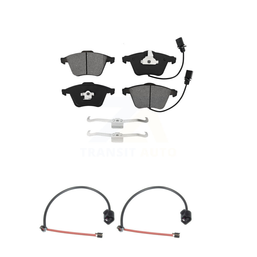 Front Semi-Metallic Brake Pads & Extra Wear Sensor Kit For 2012-2013 Audi TT Quattro 2.0L KSW-100432