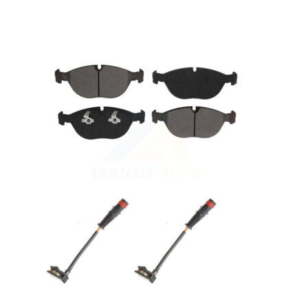 Front Semi-Metallic Disc Brake Pads And Wear Sensors Kit For Mercedes-Benz S500 S430 KSW-100436