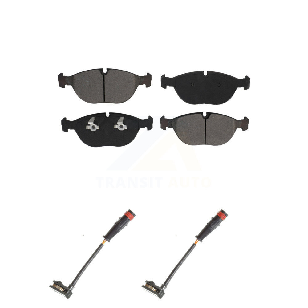 Front Semi-Metallic Disc Brake Pads And Wear Sensors Kit For Mercedes-Benz S500 S430 KSW-100436