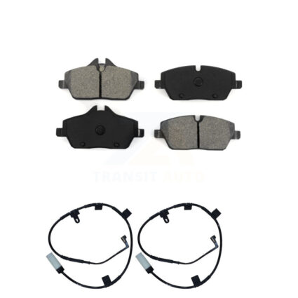 Front Semi-Metallic Disc Brake Pads And Wear Sensors Kit For Mini Cooper KSW-100442