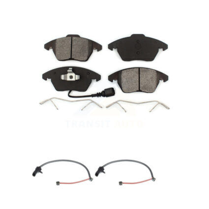 Front Semi-Metallic Disc Brake Pads And Extra Wear Sensors Kit For 2011 Audi R8 KSW-100444