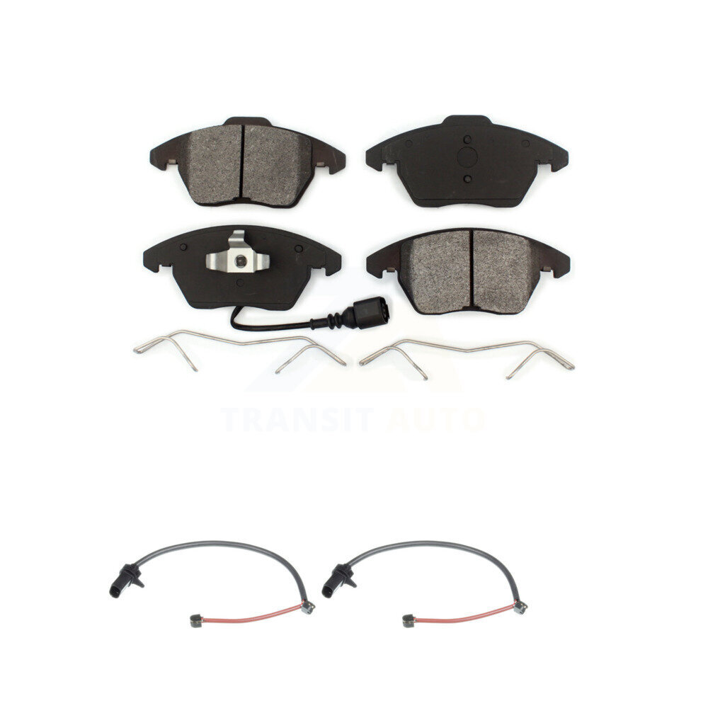 Front Semi-Metallic Disc Brake Pads And Extra Wear Sensors Kit For 2011 Audi R8 KSW-100444