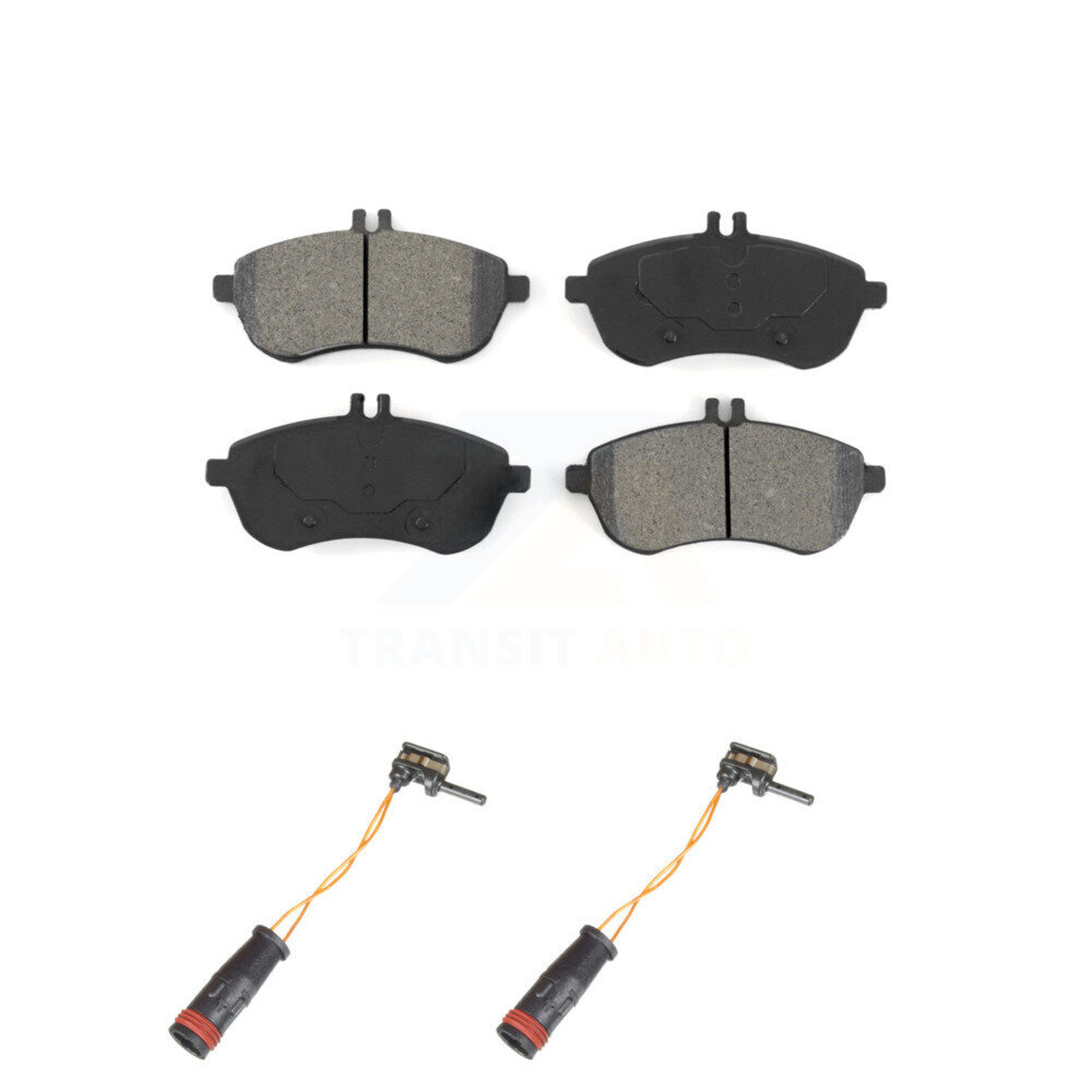 Front Semi-Metallic Brake Pad And Wear Sensor Kit For Mercedes-Benz C300 C250 C230 SLK250 KSW-100451