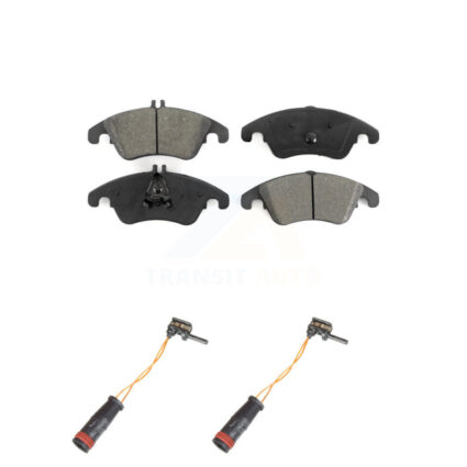 Front Semi-Metallic Brake Pads Wear Sensor Kit For Mercedes-Benz C300 E350 C350 E550 E250 KSW-100452