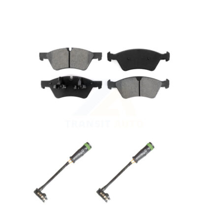 Front Semi-Metallic Brake Pad Wear Sensor Kit For Mercedes-Benz E550 4Matic with AWD 5.5L KSW-100458