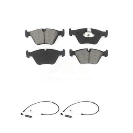 Front Semi-Metallic Disc Brake Pads And Wear Sensors Kit For 2004-2010 BMW X3 KSW-100460