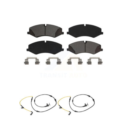 Front Semi-Metallic Disc Brake Pad & Wear Sensor Kit For Land Rover Range Sport Discovery KSW-100461