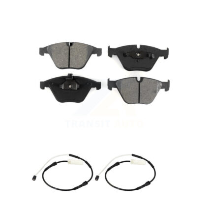 Front Semi-Metallic Disc Brake Pads & Wear Sensor Kit For BMW 328i xDrive 335i 335is 335d KSW-100465