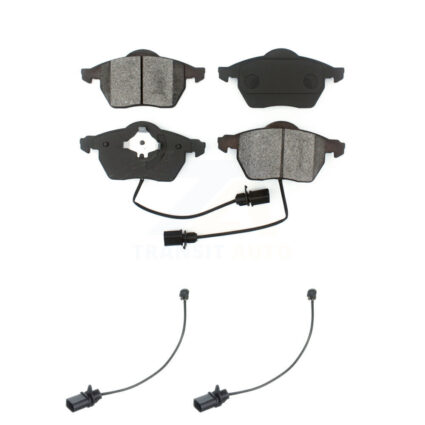 Front Semi-Metallic Disc Brake Pads And Extra Wear Sensors Kit For Volkswagen Passat KSW-100468