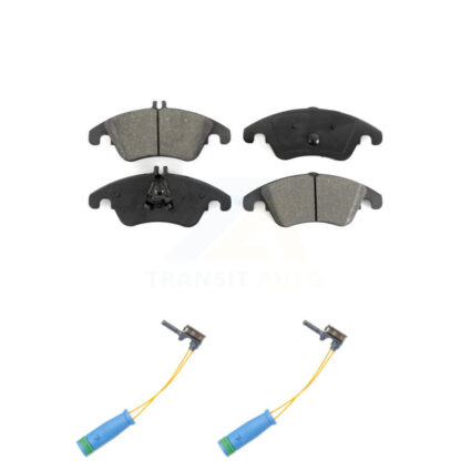 Front Semi-Metallic Disc Brake Pads And Wear Sensors Kit For Mercedes-Benz E400 KSW-100473