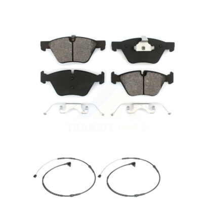 Front Semi-Metallic Disc Brake Pads And Wear Sensors Kit For BMW Z4 KSW-100475