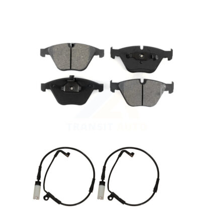 Front Semi-Metallic Brake Pad And Wear Sensor Kit For BMW 530i 528i xDrive 525i 535i 550i KSW-100477