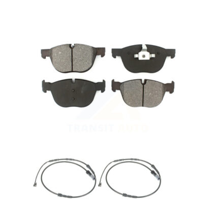 Front Semi-Metallic Disc Brake Pads And Wear Sensors Kit For 2017 BMW X4 M40i KSW-100484