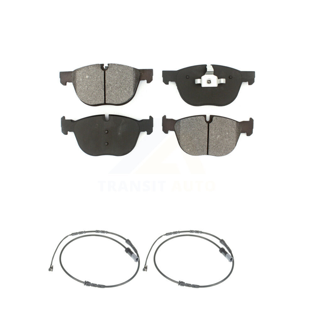 Front Semi-Metallic Disc Brake Pads And Wear Sensors Kit For 2017 BMW X4 M40i KSW-100484