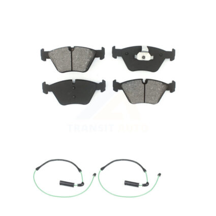 Front Semi-Metallic Disc Brake Pads And Wear Sensors Kit For BMW 330Ci 330i 330xi M3 KSW-100486