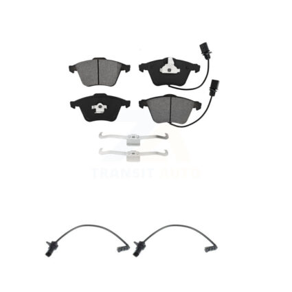 Front Semi-Metallic Disc Brake Pads And Extra Wear Sensors Kit For 2011 Audi A6 KSW-100488