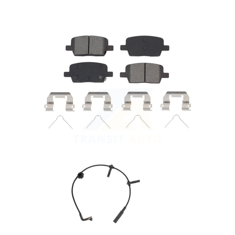 Rear Semi-Metallic Disc Brake Pads And Wear Sensors Kit For Cadillac CT6 KSW-100494
