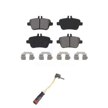 Rear Semi-Metallic Disc Brake Pads And Wear Sensors Kit For Mercedes-Benz SLK350 KSW-100495