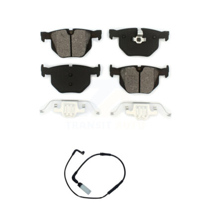 Rear Semi-Metallic Brake Pad And Wear Sensor Kit For BMW 530i 530xi 528i xDrive 525i 535i KSW-100518