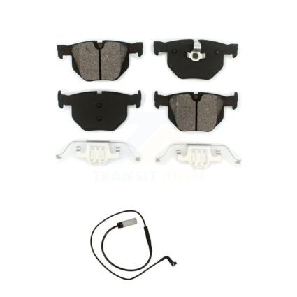 Rear Semi-Metallic Disc Brake Pads And Wear Sensors Kit For BMW 530xi 535i xDrive 535xi KSW-100519