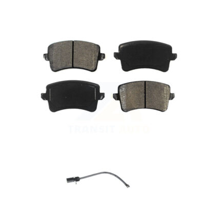 Rear Semi-Metallic Disc Brake Pads And Wear Sensors Kit For 2015 Audi Q5 KSW-100523