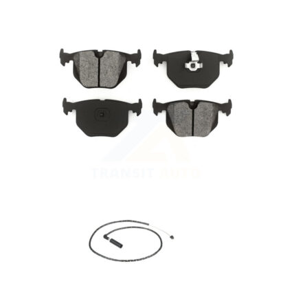 Rear Semi-Metallic Disc Brake Pads And Wear Sensors Kit For 2004-2010 BMW X3 KSW-100532