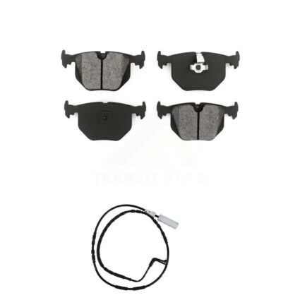 Rear Semi-Metallic Disc Brake Pads And Wear Sensors Kit For 2005 BMW 330xi 3.0L KSW-100533