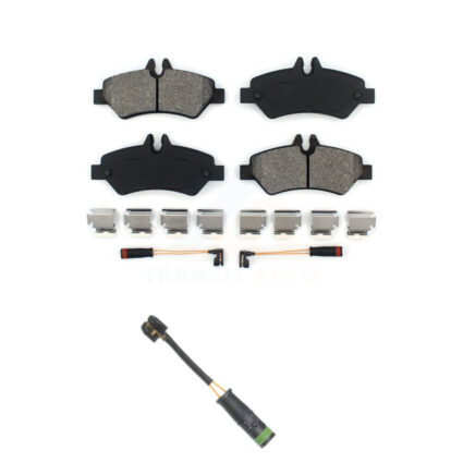 Rear Semi-Metallic Brake Pad & Extra Wear Sensor Kit For Mercedes-Benz Sprinter 3500 2500 KSW-100541