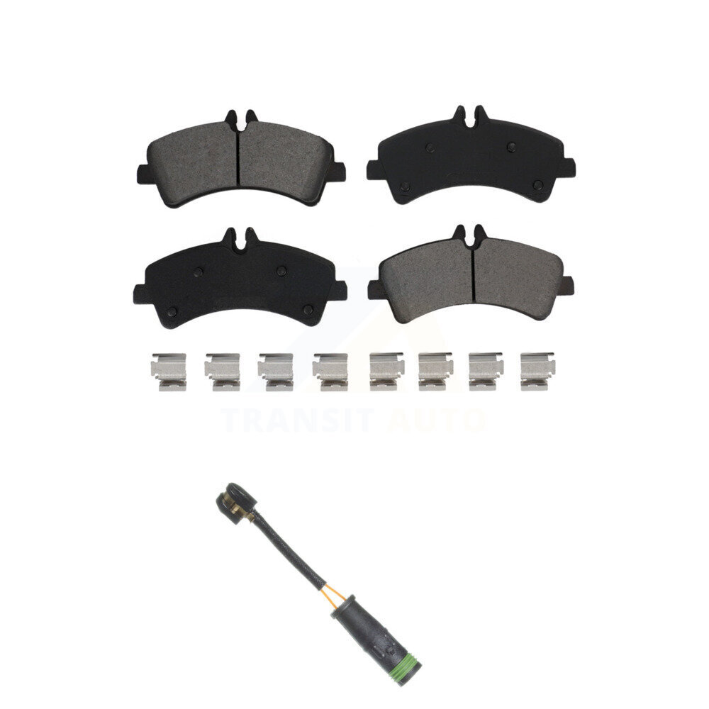 Rear Semi-Metallic Brake Pad Wear Sensor Kit For Mercedes-Benz Sprinter 3500 Freightliner KSW-100542