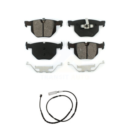 Rear Semi-Metallic Brake Pad And Wear Sensor Kit For 2013-2015 BMW X1 xDrive35i with 3.0L KSW-100548