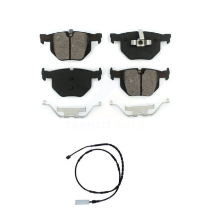 Rear Semi-Metallic Disc Brake Pads And Wear Sensors Kit For BMW 335i 335is 335d KSW-100552