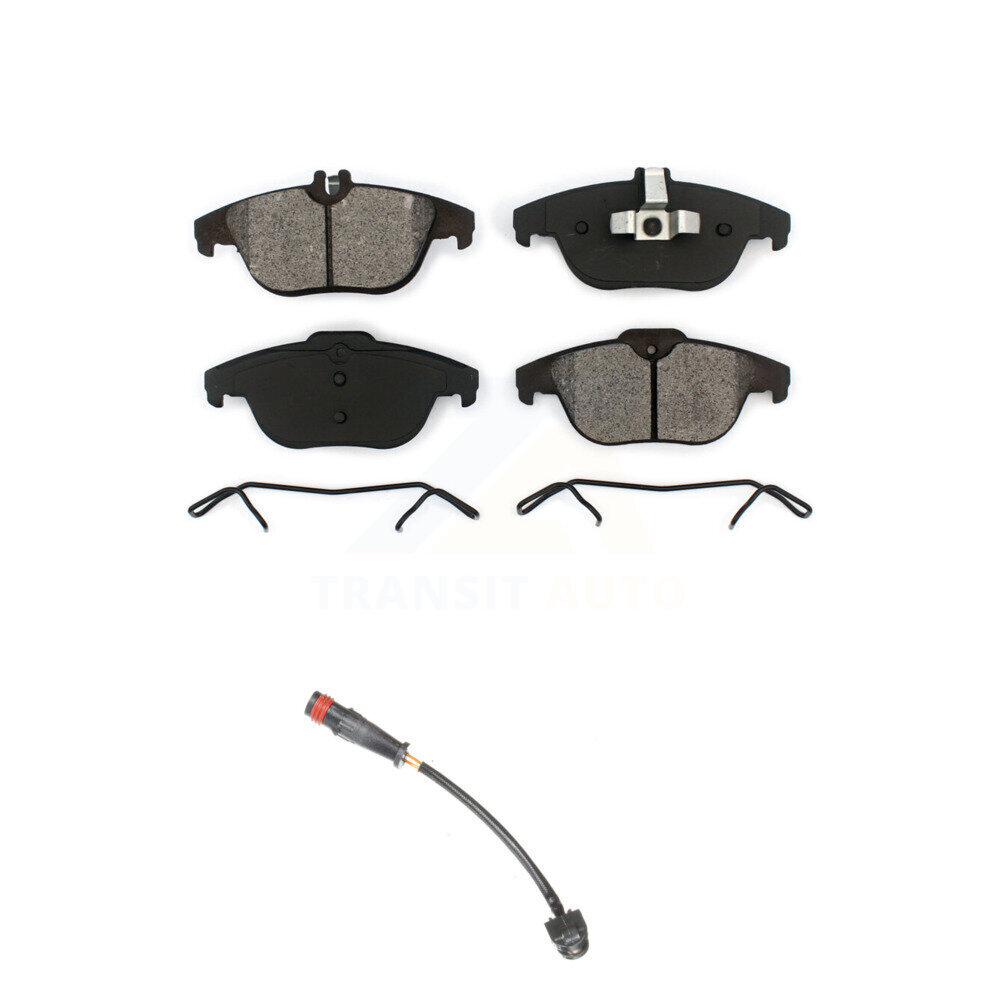 Rear Semi-Metallic Disc Brake Pad And Wear Sensor Kit For 2011 Mercedes-Benz C63 AMG 6.3L KSW-100557