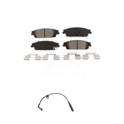 Rear Semi-Metallic Brake Pad & Wear Sensor Kit For Chevrolet Silverado 1500 LD GMC Sierra KSW-100558