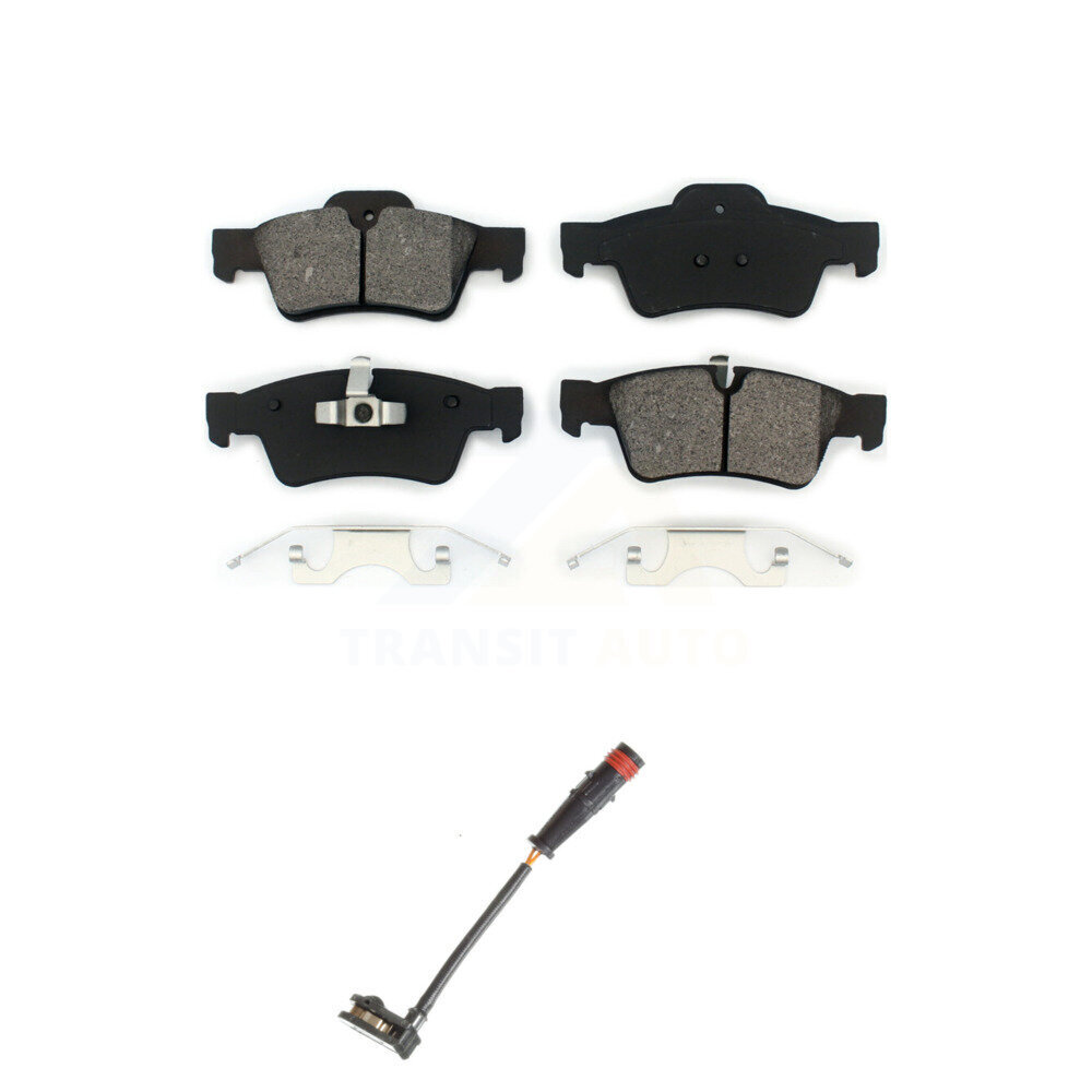 Rear Semi-Metallic Brake Pad & Wear Sensor Kit For Mercedes-Benz ML350 R350 G63 AMG GL450 KSW-100559