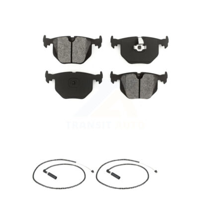 Rear Semi-Metallic Disc Brake Pads And Wear Sensors Kit For 2004-2010 BMW X3 KSW-100579