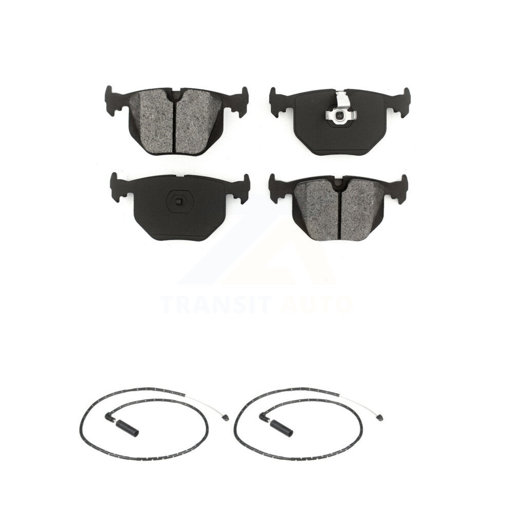 Rear Semi-Metallic Disc Brake Pads And Wear Sensors Kit For 2004-2010 BMW X3 KSW-100579