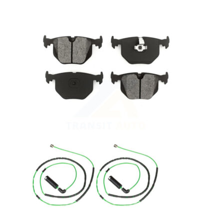 Rear Semi-Metallic Disc Brake Pad Wear Sensor Kit For BMW Z4 M Roadster Coupe with 3.2L KSW-100589