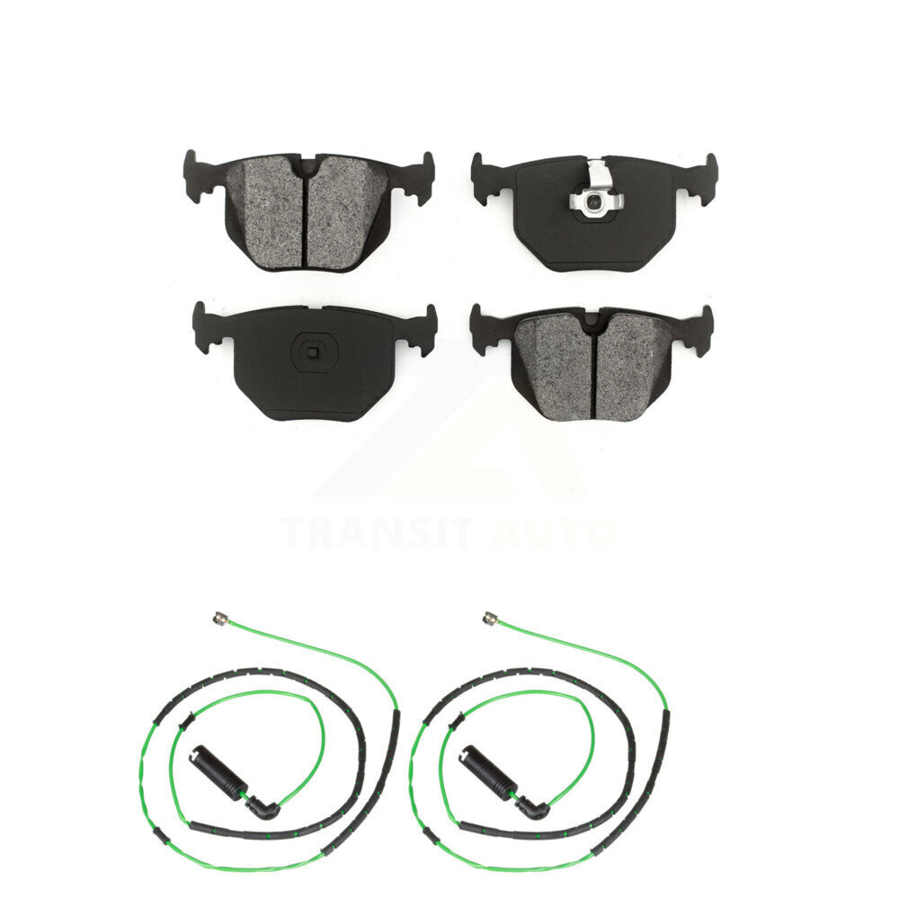 Rear Semi-Metallic Disc Brake Pad Wear Sensor Kit For BMW Z4 M Roadster Coupe with 3.2L KSW-100589