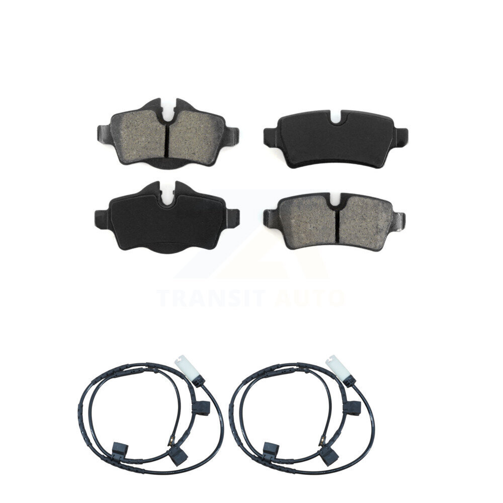 Rear Semi-Metallic Disc Brake Pads And Wear Sensors Kit For Mini Cooper 1.6L KSW-100590