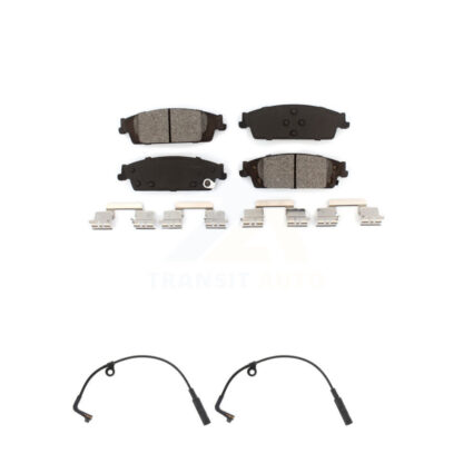 Rear Semi-Metallic Brake Pad & Wear Sensor Kit For Chevrolet Silverado 1500 LD GMC Sierra KSW-100592